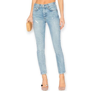 GRLFRND Karolina High Rise Skinny Jeans in Last Dance with 26" Ankle Cut Hem 26